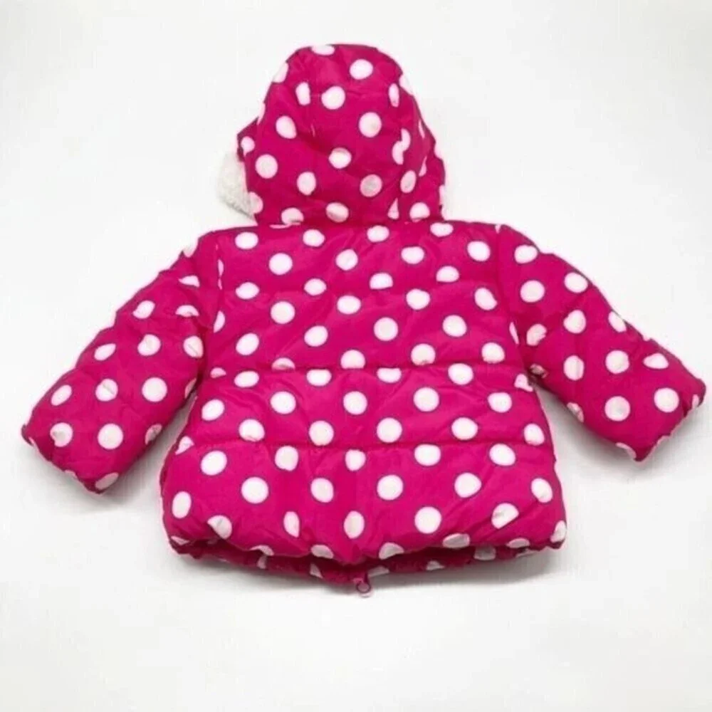 DISNEY Baby Girls Minnie Puffer Winter Jacket